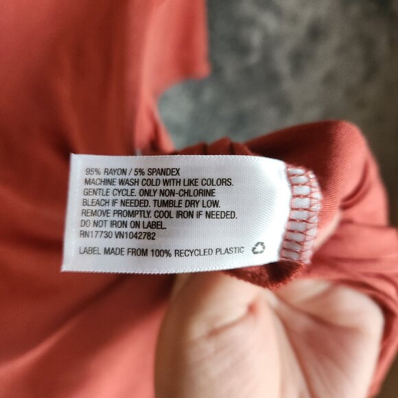 Mossimo Basic T-Shirt Top Tee Women Cross Strap Size XS Short Sleeve Soft Rustic - Picture 6 of 8